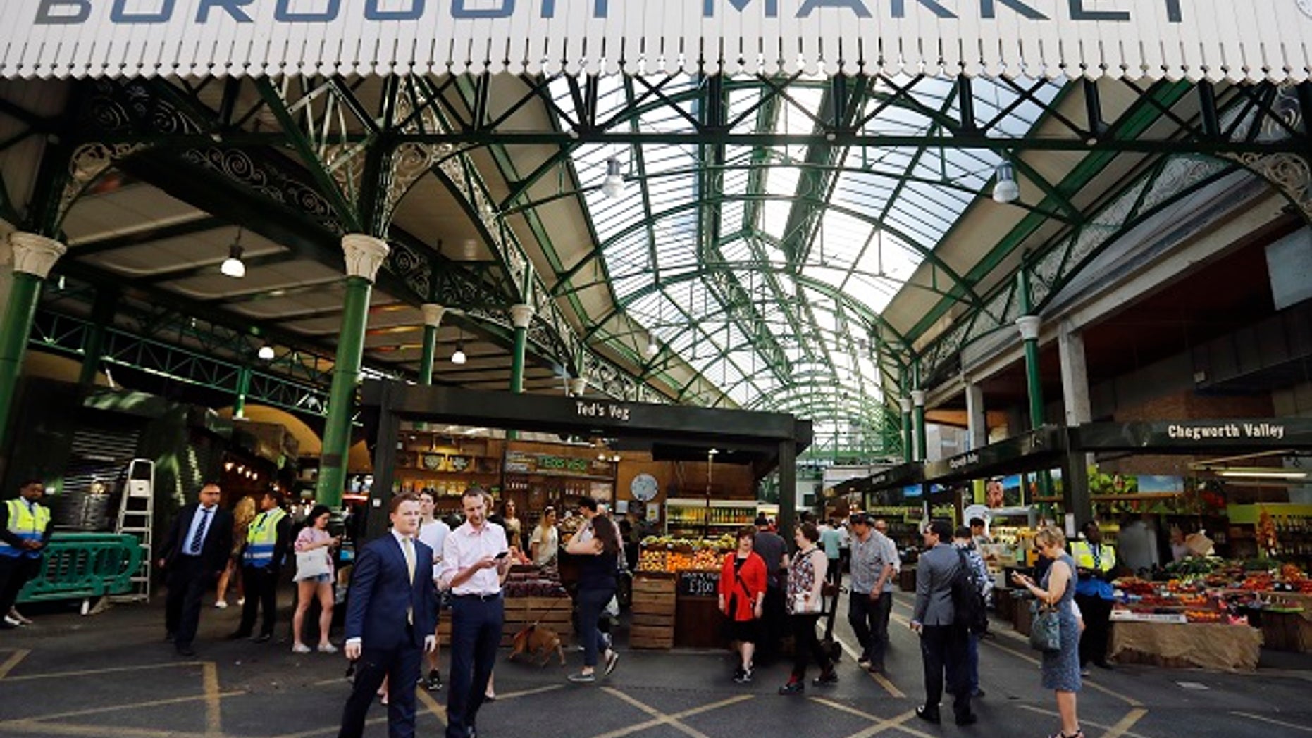 London’s Borough Market has reopened Wednesday, 11 days after it closed its door following the bridge attack that killed eight people and injured 48 others.
