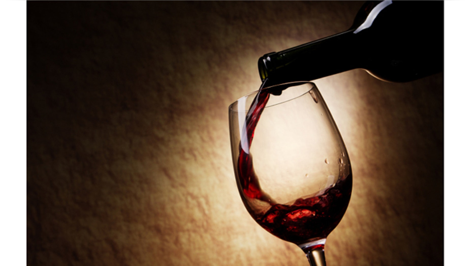 Red Wine glass and Bottle
