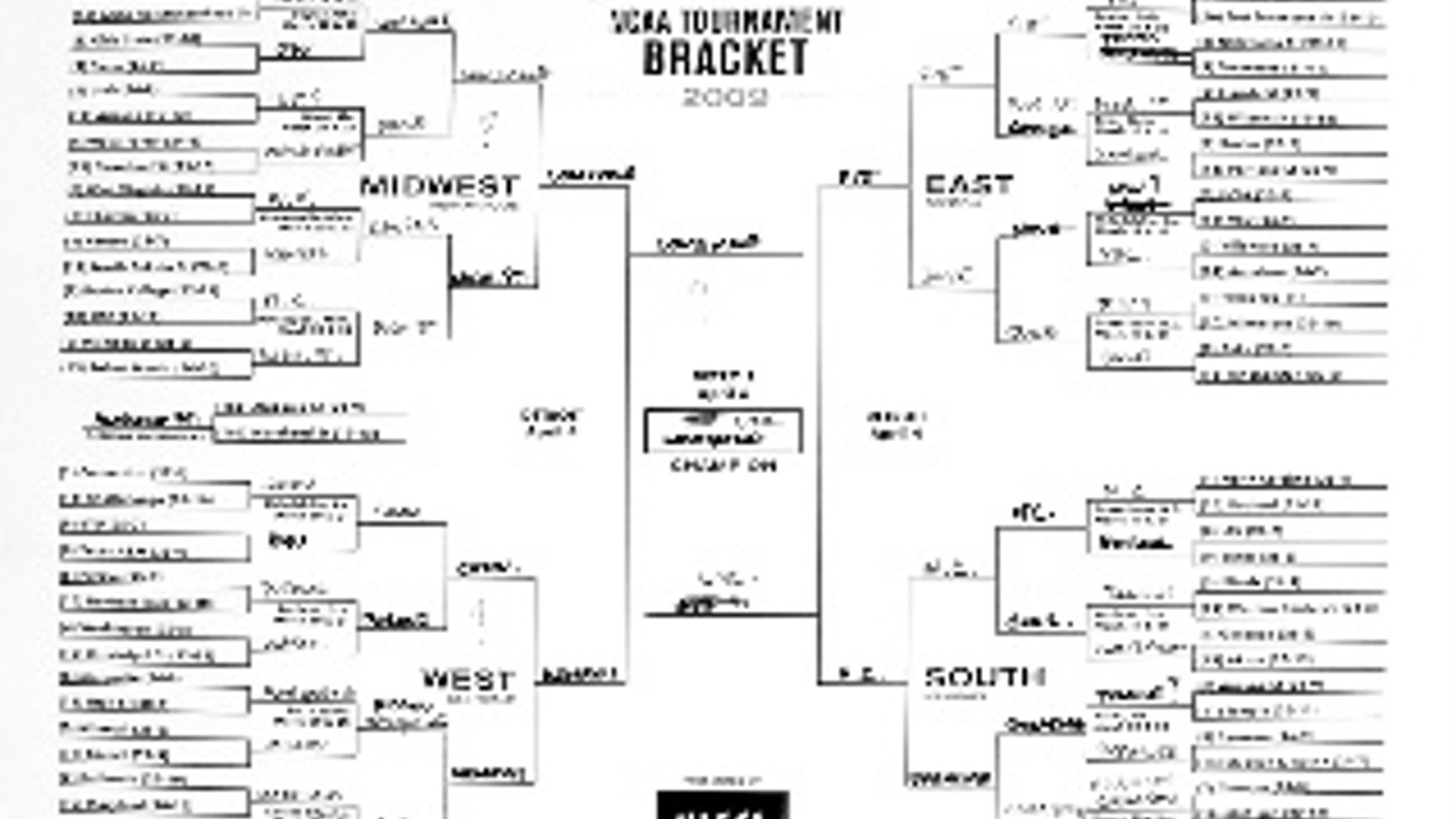 President Barack Obama's handwritten 2009 NCAA bracket. Official White House photo by Pete Souza