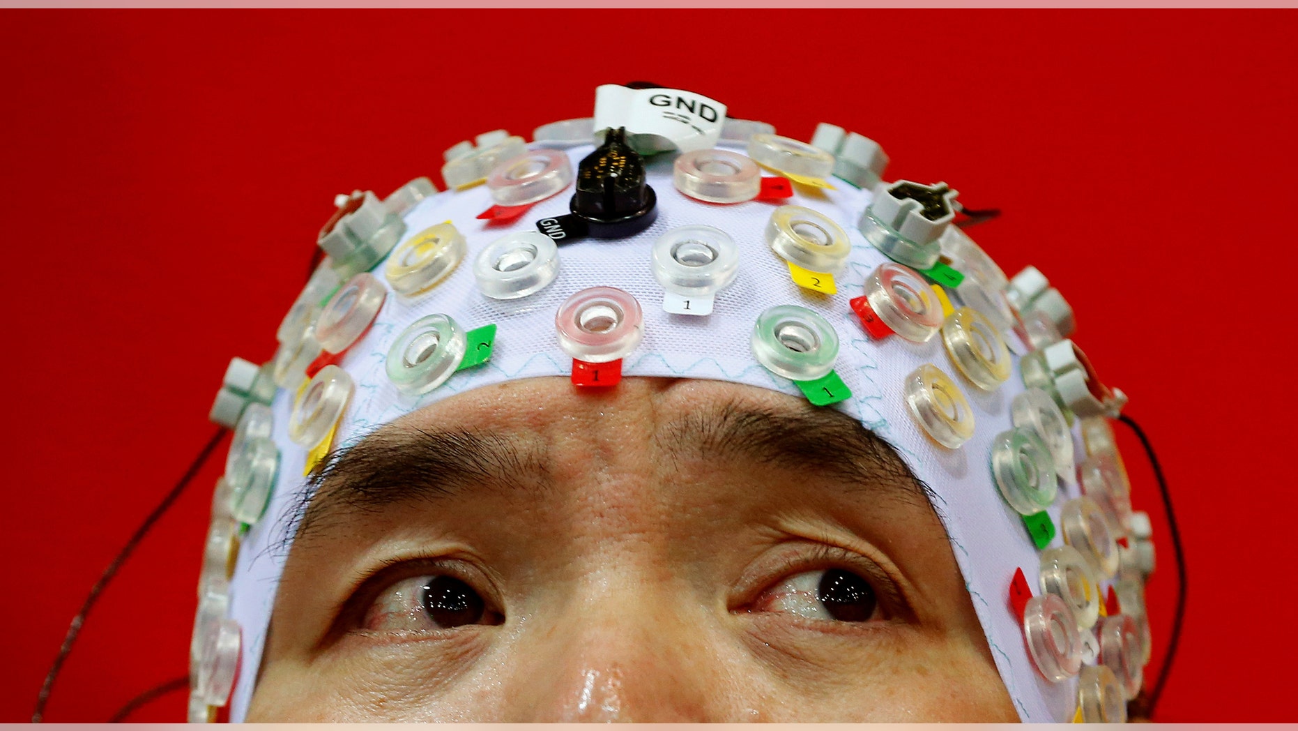 File photo: Hong Gi Kim of South Korea competes during the Brain-Computer Interface Race (BCI) at the Cybathlon Championships in Kloten, Switzerland October 8, 2016. (REUTERS/Arnd Wiegmann)