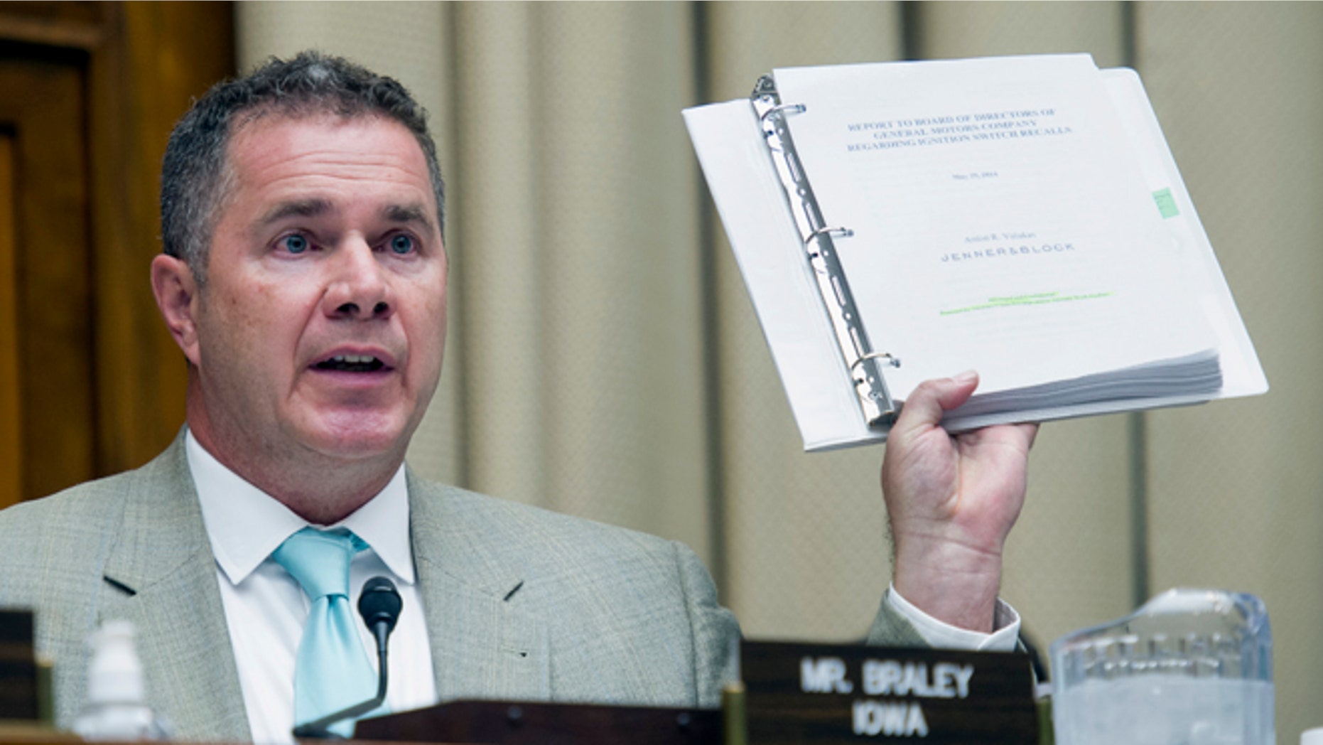 June 18, 2014: Rep. Bruce Braley, D-Iowa, speaks at a hearing on Capitol Hill in Washington.