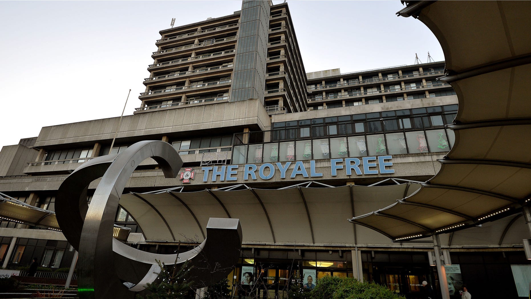 Dec. 30, 2014: A general view of the Royal Free Hospital where a female health care worker who contracted the Ebola virus disease is being treated in London