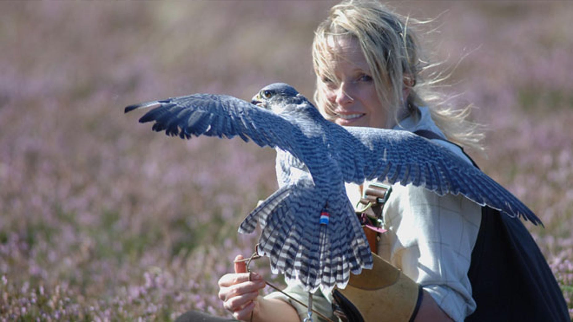 Emma Ford of the British School of Falconry.