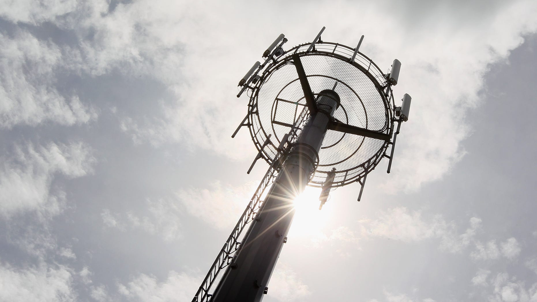 HAMILTON, NEW ZEALAND - FEBRUARY 21: One of the new ultra fast broadband towers is seen on a rural farm in Eureka on February 21, 2012 in Hamilton, New Zealand. Today Vodafone and the New Zealand Government switched on the first wave of newly built cell sites under the Rural Broadband Initiative (Photo by Sandra Mu/Getty Images)