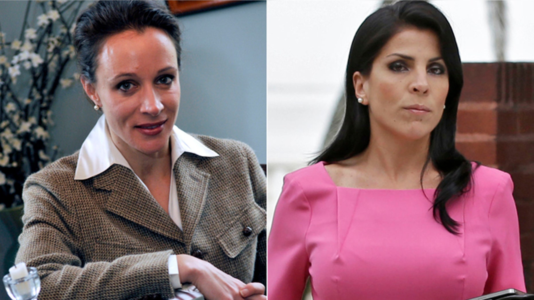 This combo made from file photos shows Gen. David Petraeus' biographer and paramour Paula Broadwell, left, and Florida socialite Jill Kelley.