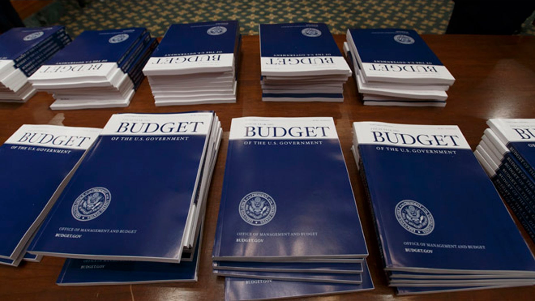 March 4, 2014: Copies of President Obama's proposed fiscal 2015 budget are set out for distribution by the Senate Budget Committee on Capitol Hill.
