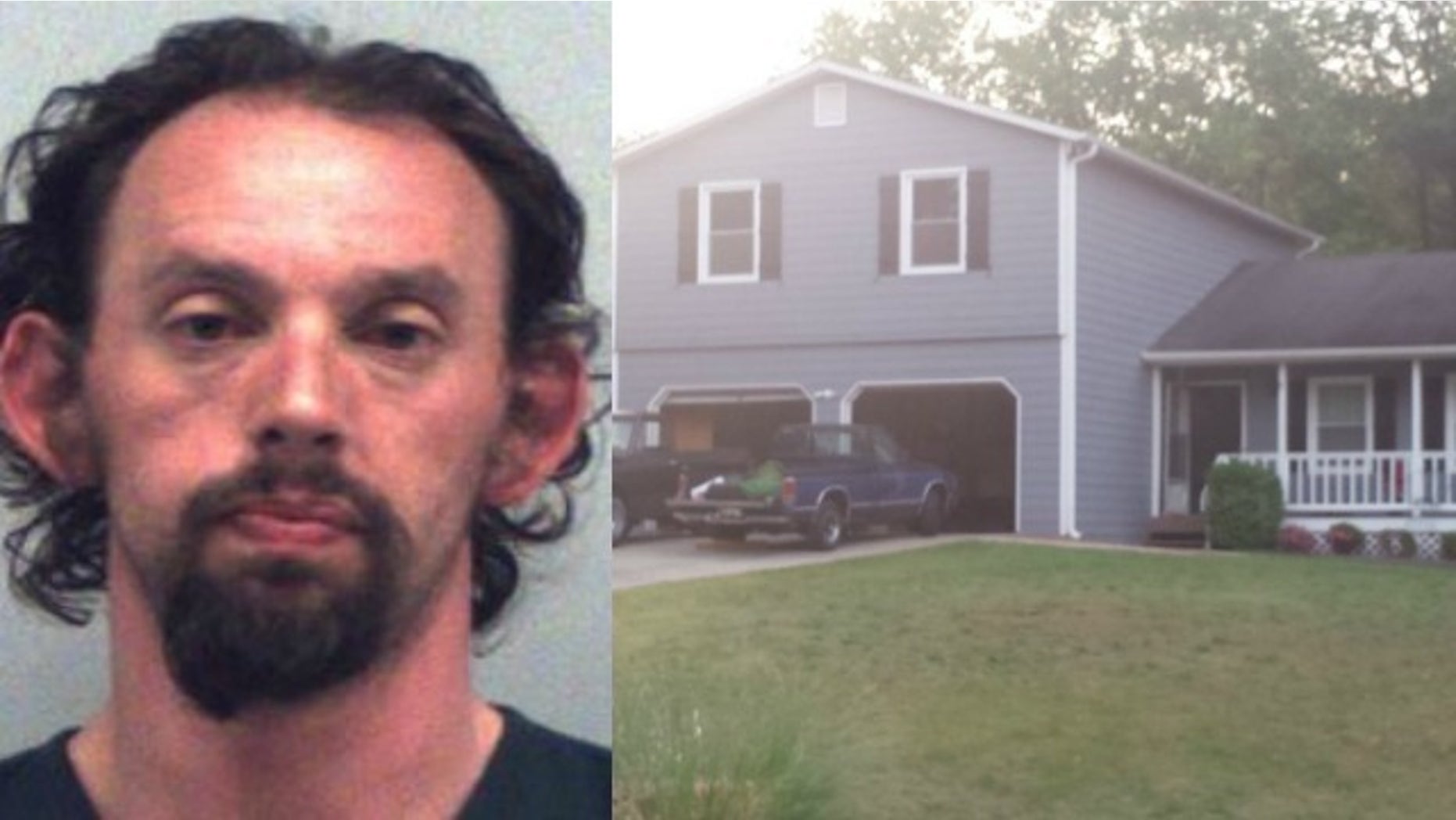 Brandon Williams, 32, allegedly strangled a woman and her 2-year-old son on Sunday in a home they had been renting. (FOX 5 Atlanta)