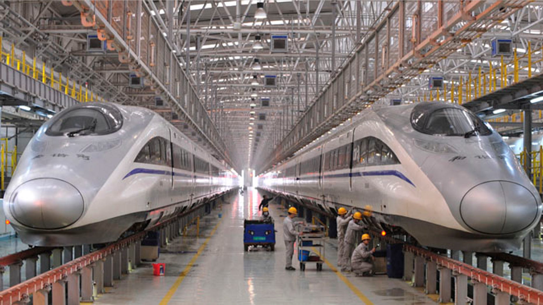 FILE: Jan. 7, 2014: U.S. states are trying to build systems for high-speed trains like the one seen here in China.