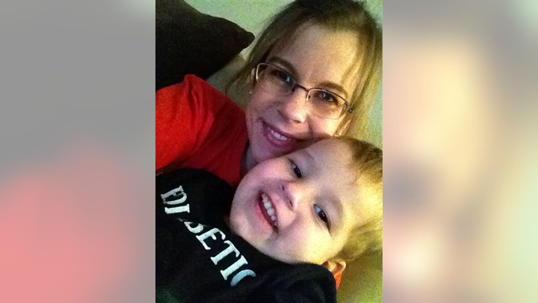Nov. 9, 2013: Stephanie Metz poses for a photo with her 2-year-old son Jameson in Rapid City, S.D.
