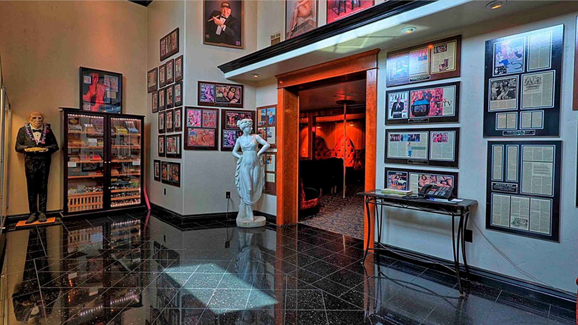 (The lobby of the famous Nevada brothel Bunny Ranch. Credit: Yelp)