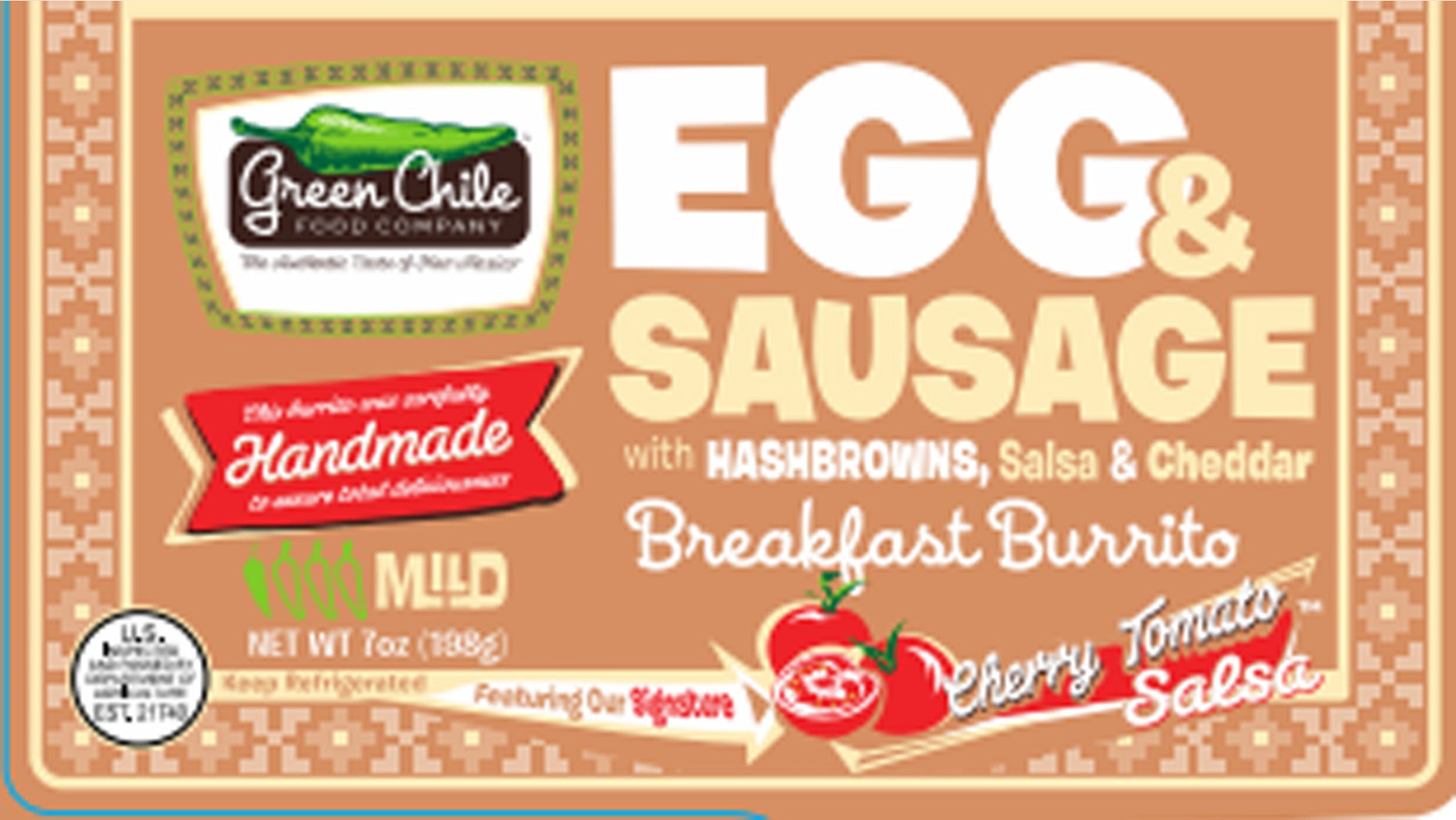 Green Chile Concepts LLC recalled more than 252,000 pounds of frozen burritos