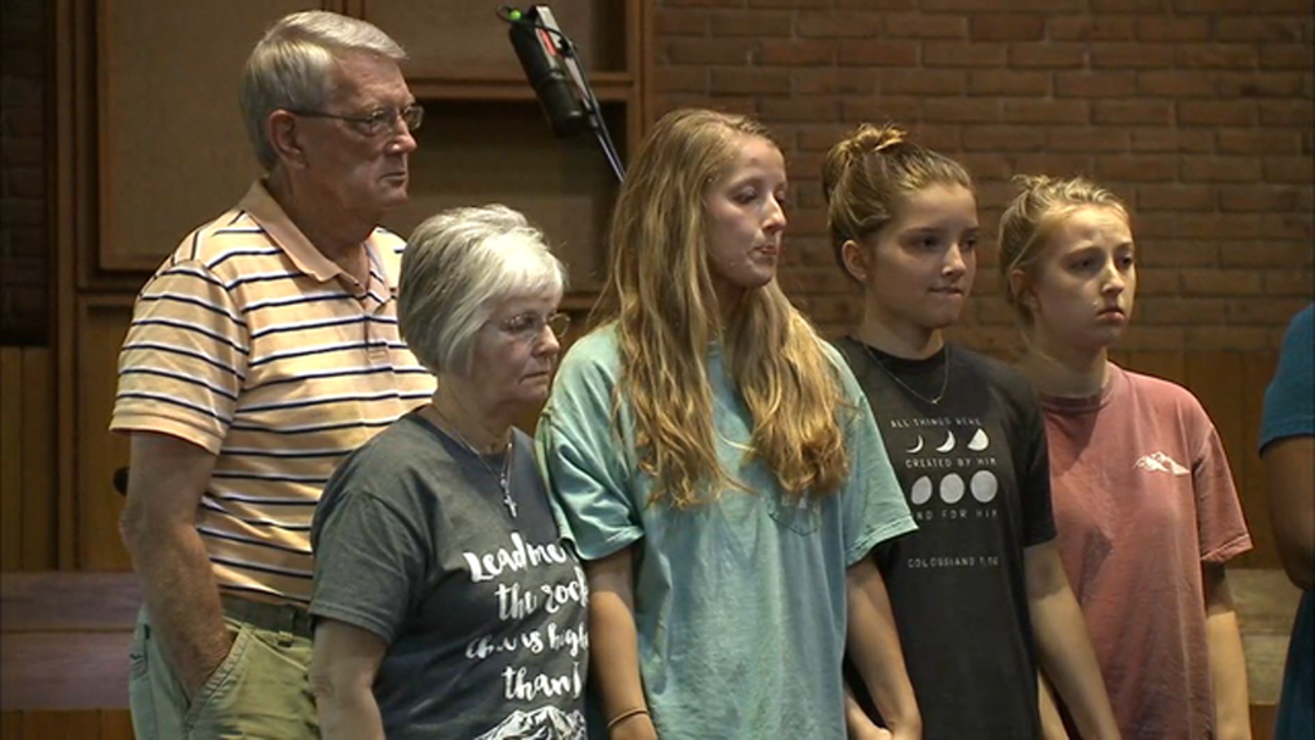 Family of 17-year-old Sarah Harmening, who was killed in a bus crash on Thursday.