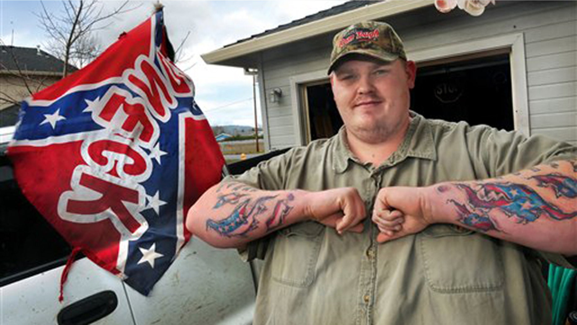 March 2, 2011: School bus driver Ken Webber, 28, at his home in Medford, Ore.
