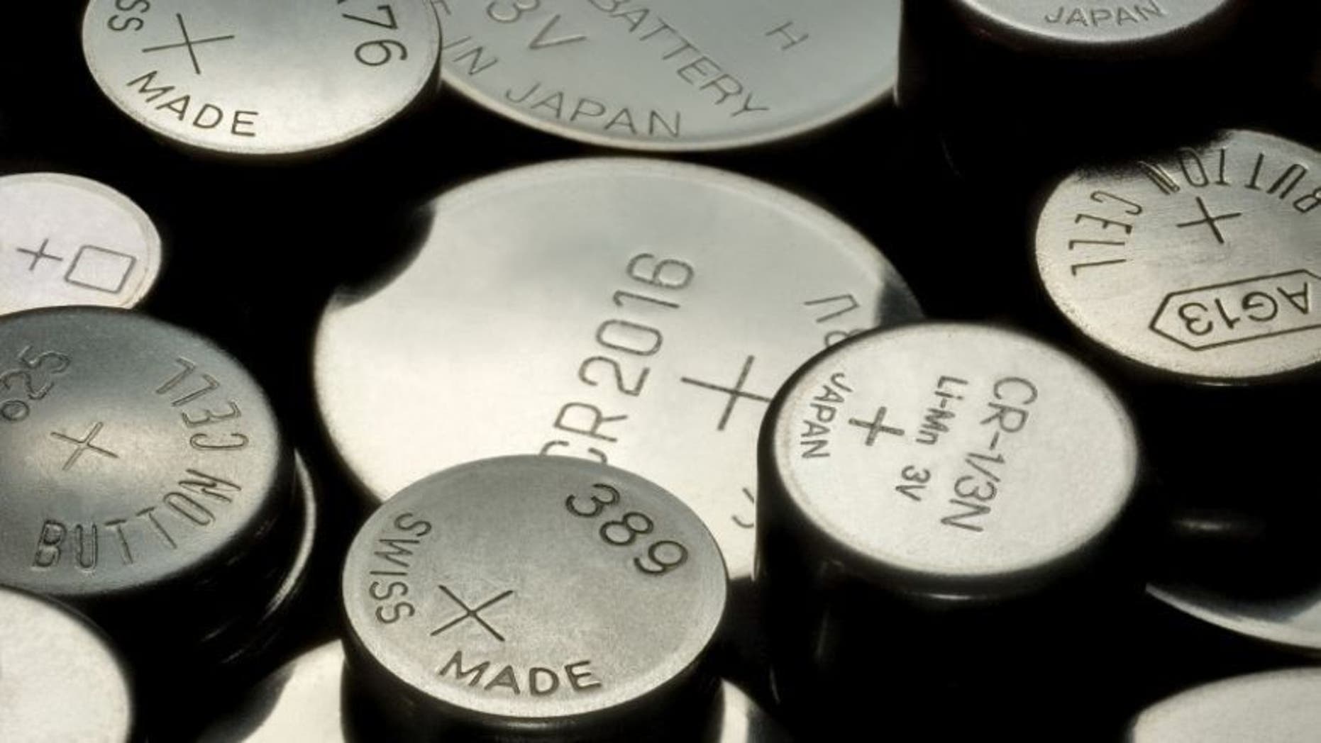 Button batteries.