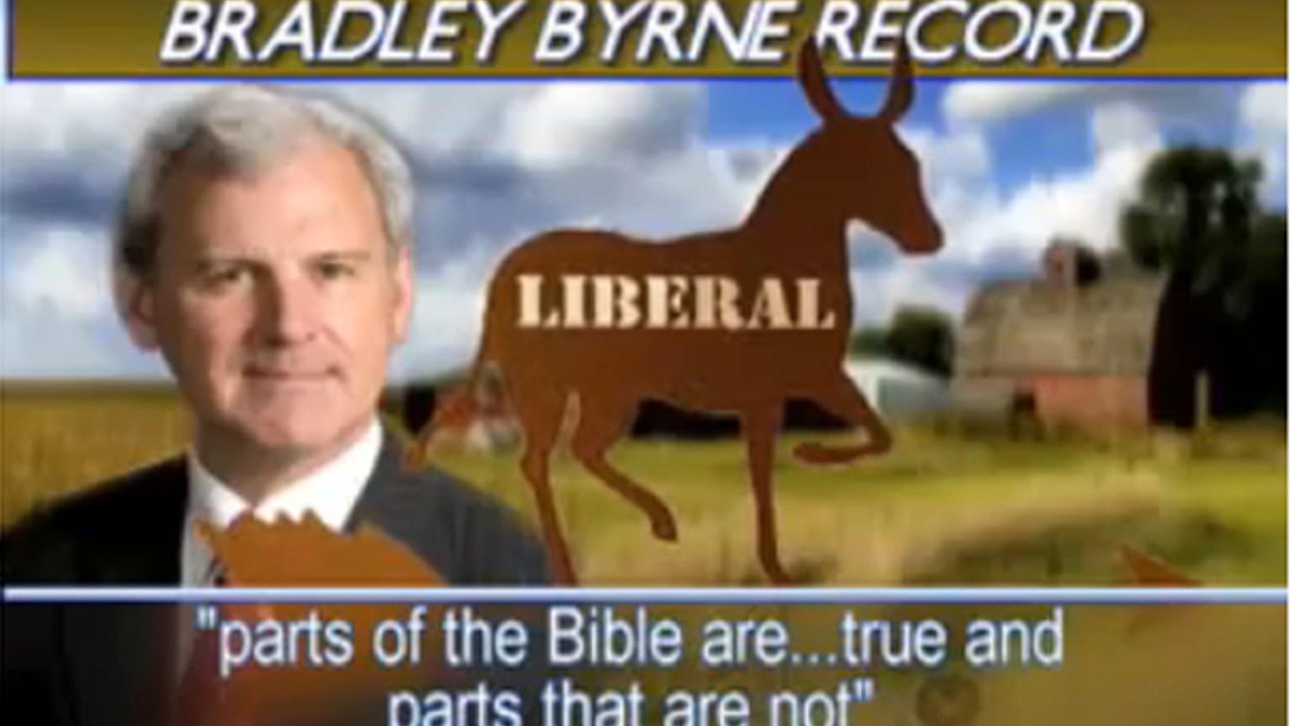 This ad was aired by True Republican PAC against Alabama gubernatorial candidate Bradley Byrne. (YouTube)