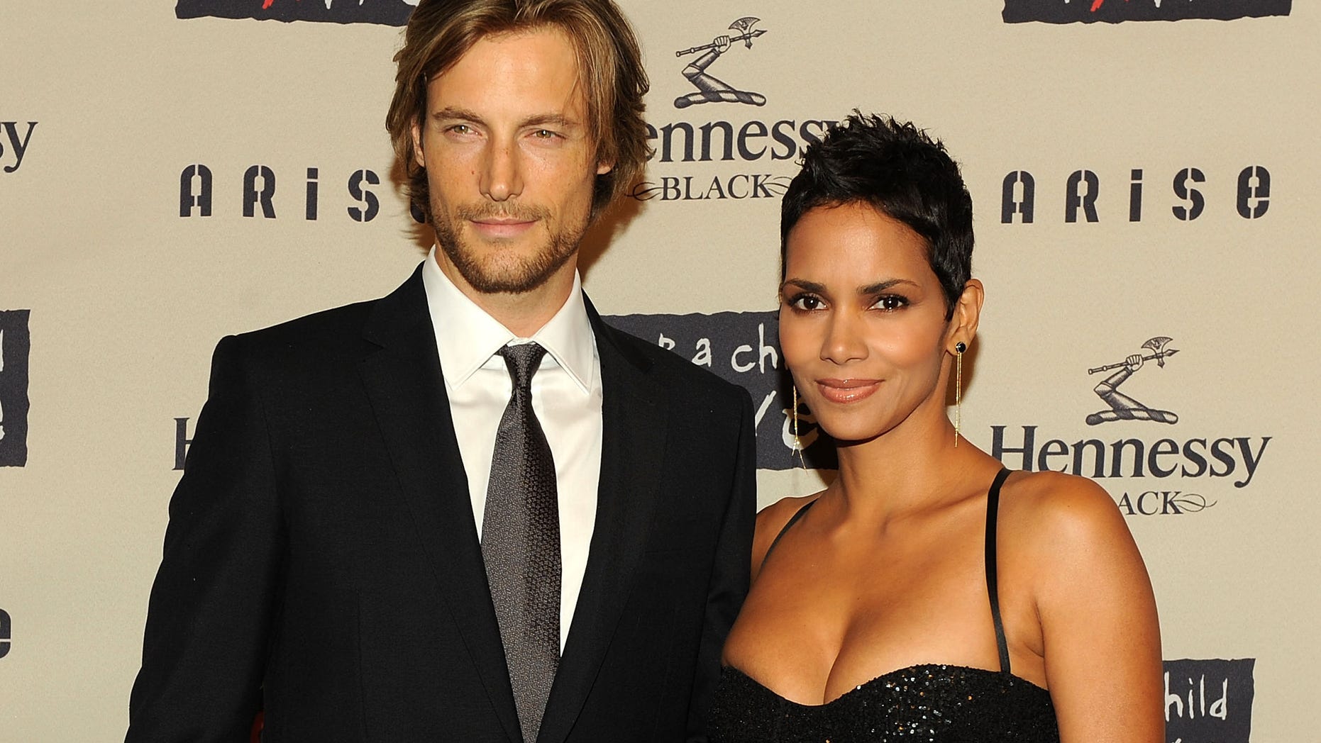 NEW YORK - OCTOBER 15: Model Gabriel Aubry and girlfriend actress Halle Berry attend Keep A Child Alive?s 6th Annual Black Ball at Hammerstein Ballroom on October 15, 2009 in New York City. (Photo by Stephen Lovekin/Getty Images)