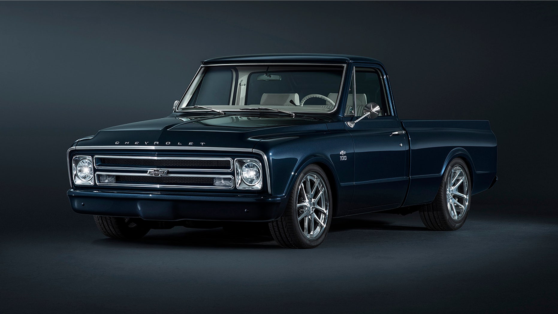 1967 C10 Centennial SEMA Truck â This truck leverages many of the same design details on the 2018 Centennial Edition Silverado and Colorado, from the Centennial Blue paint color to the heritage bowtie emblems.