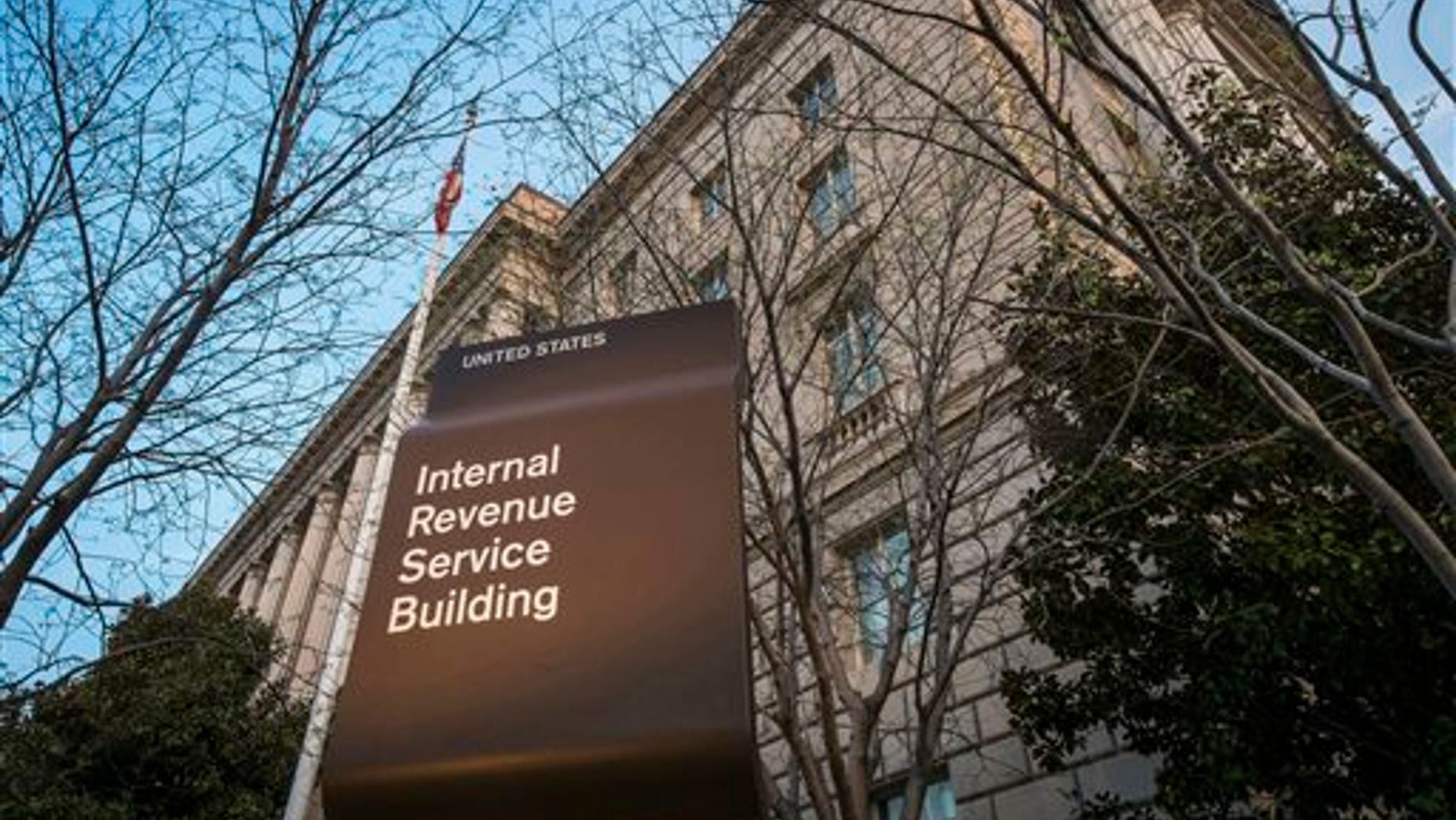 FILE - This April 13, 2014, file photo shows the Internal Revenue Service (IRS) headquarters building in Washington. (AP Photo/J. David Ake, File)