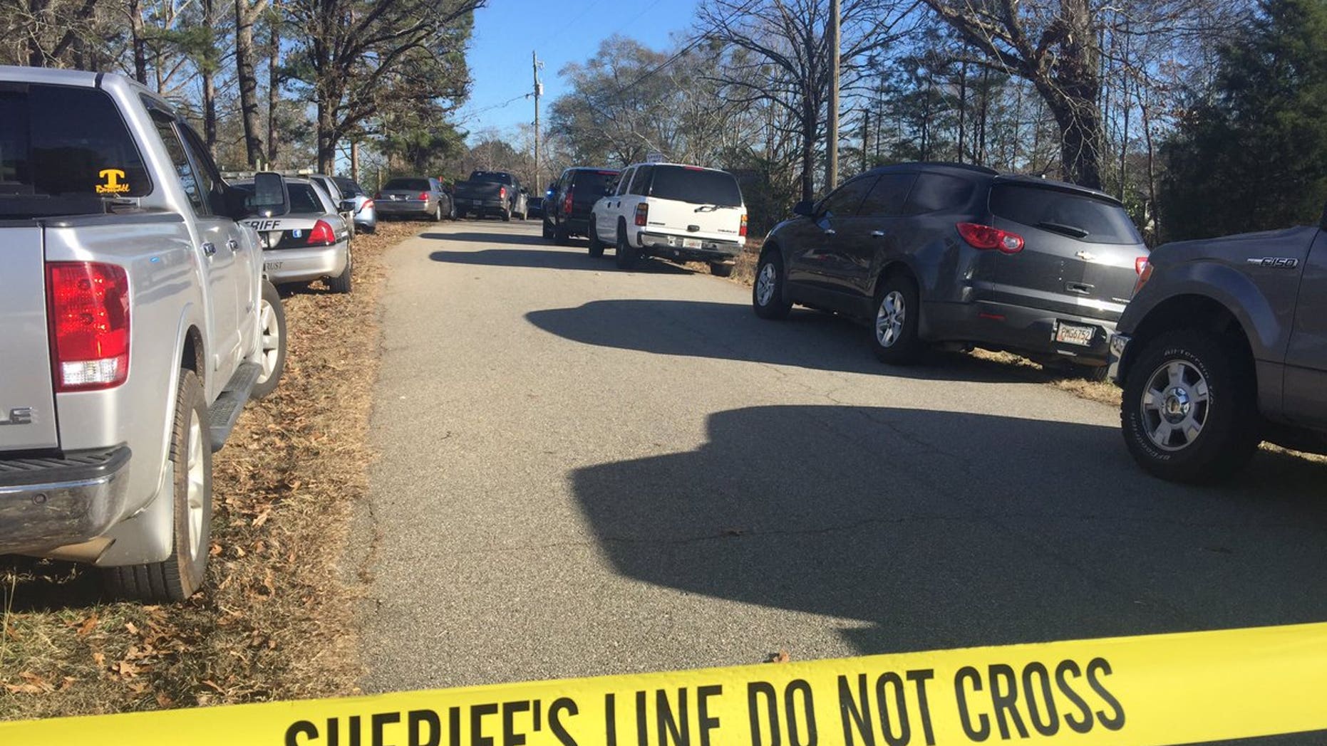The shooting scene in Troup County.