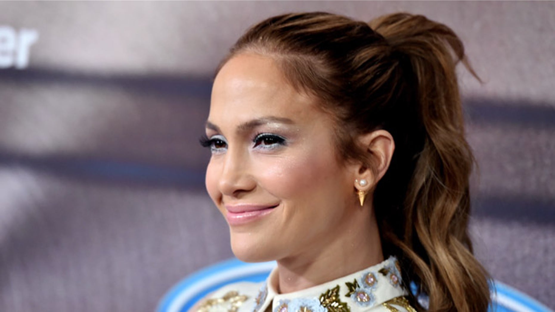 Jennifer Lopez arrives at Fox's "American Idol" party at The District on March 11, 2015 in Los Angeles.