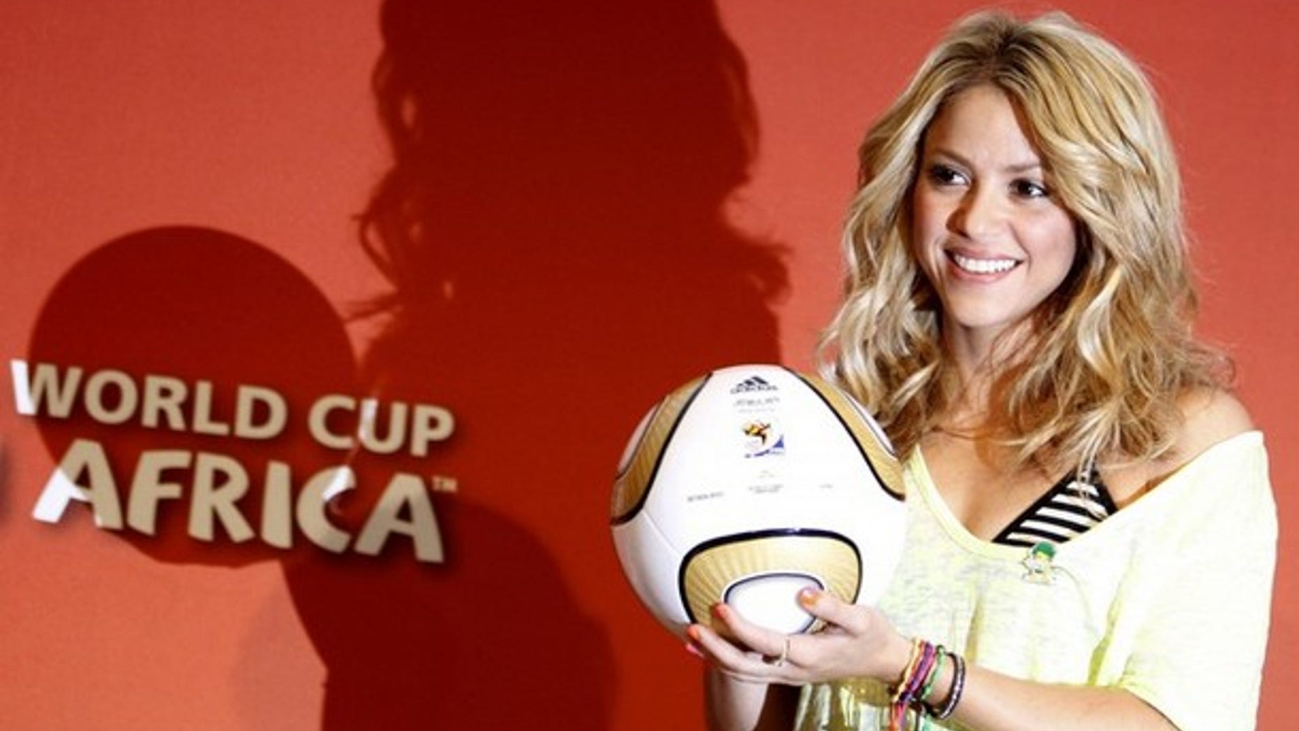 Shakira at the Soccer City stadium in Johannesburg July 10, 2010. (Reuters)