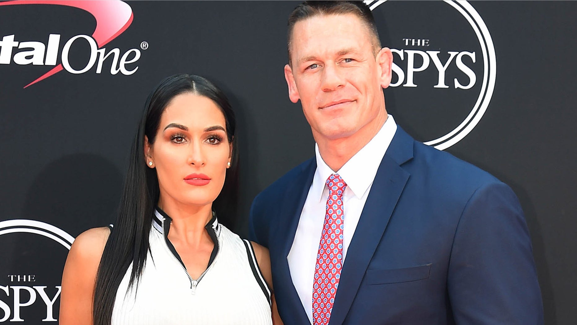 FILE 2017: WWE wrestler John Cena with Nikki Bella arrive for the 2017 ESPYS at Microsoft Theater in Los Angeles.