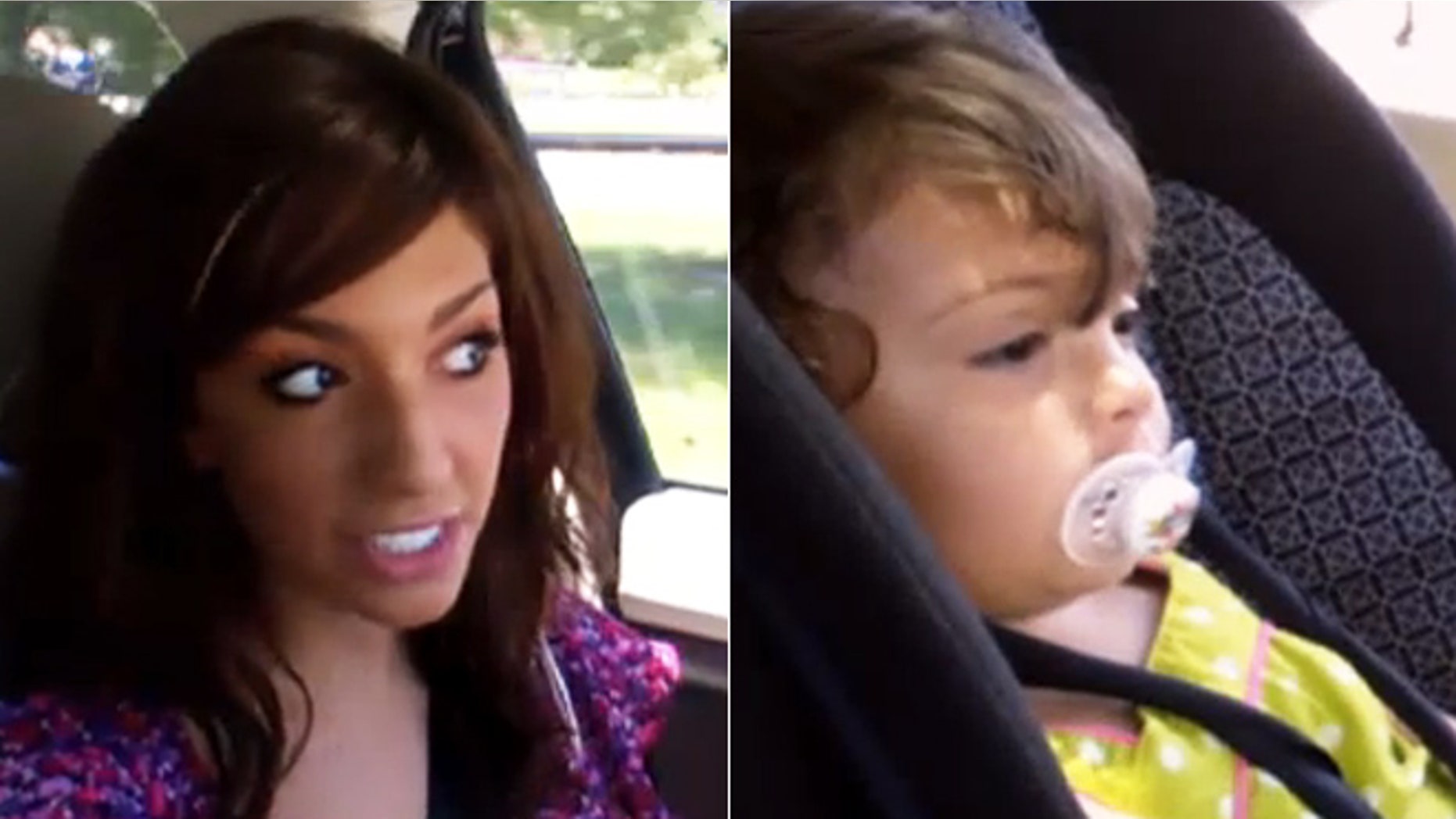 Farrah Abraham, left, and daughter Sophia, right.