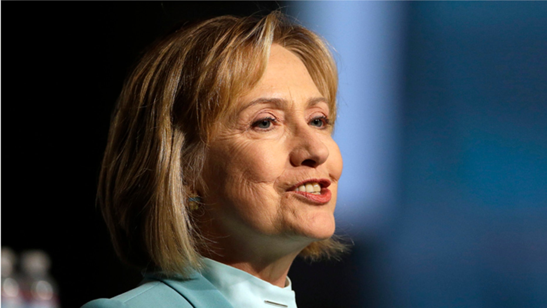 FILE: Aug. 12, 2013: Former Secretary of State Hillary Clinton speaks at the American Bar Association's annual meeting, in San Francisco, Calif.
