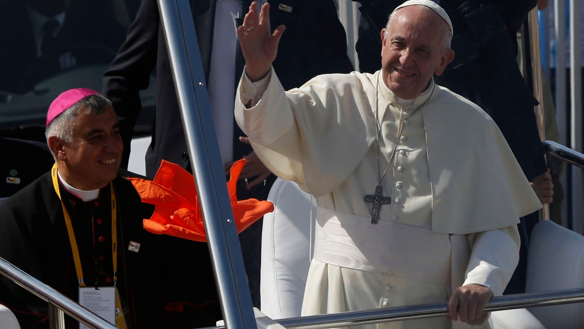 Pope Francis celebrating Mass in Iquique, Chile, on Thursday.