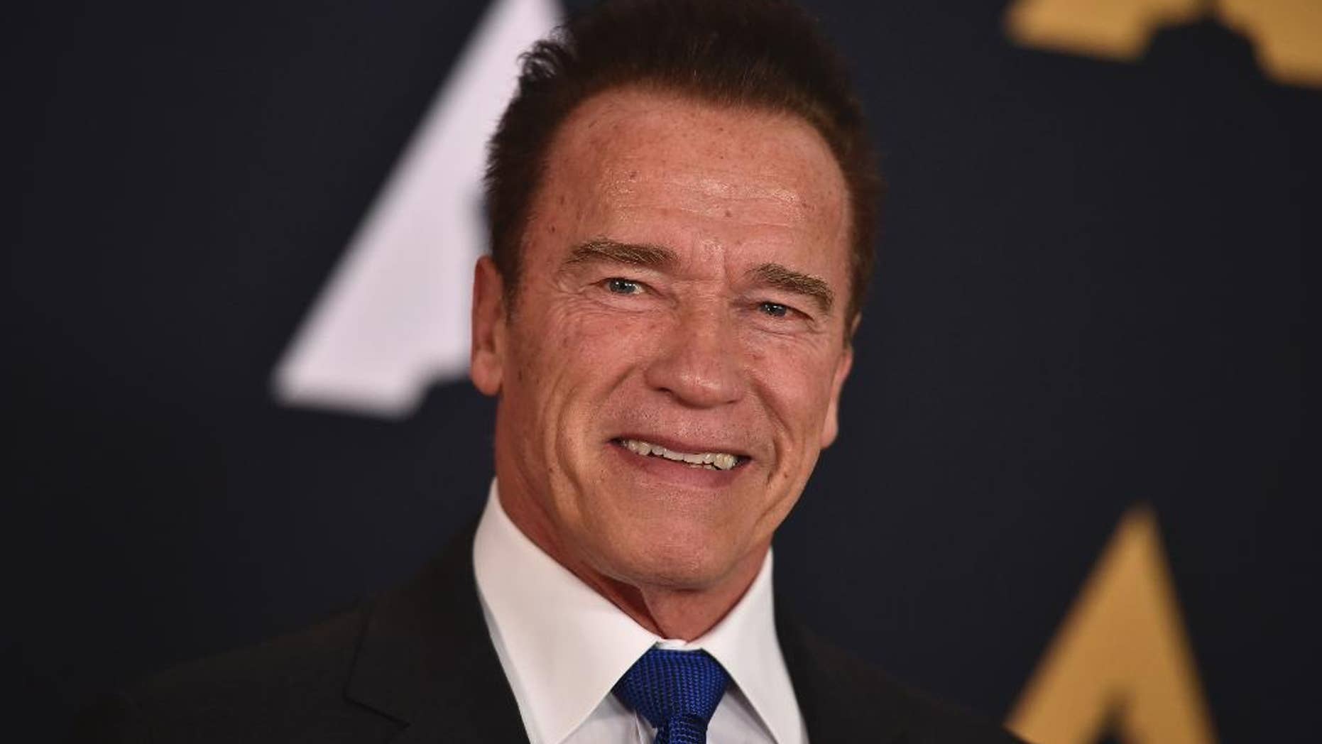 Arnold Schwarzenegger is seen in Los Angeles, Nov. 12, 2016.