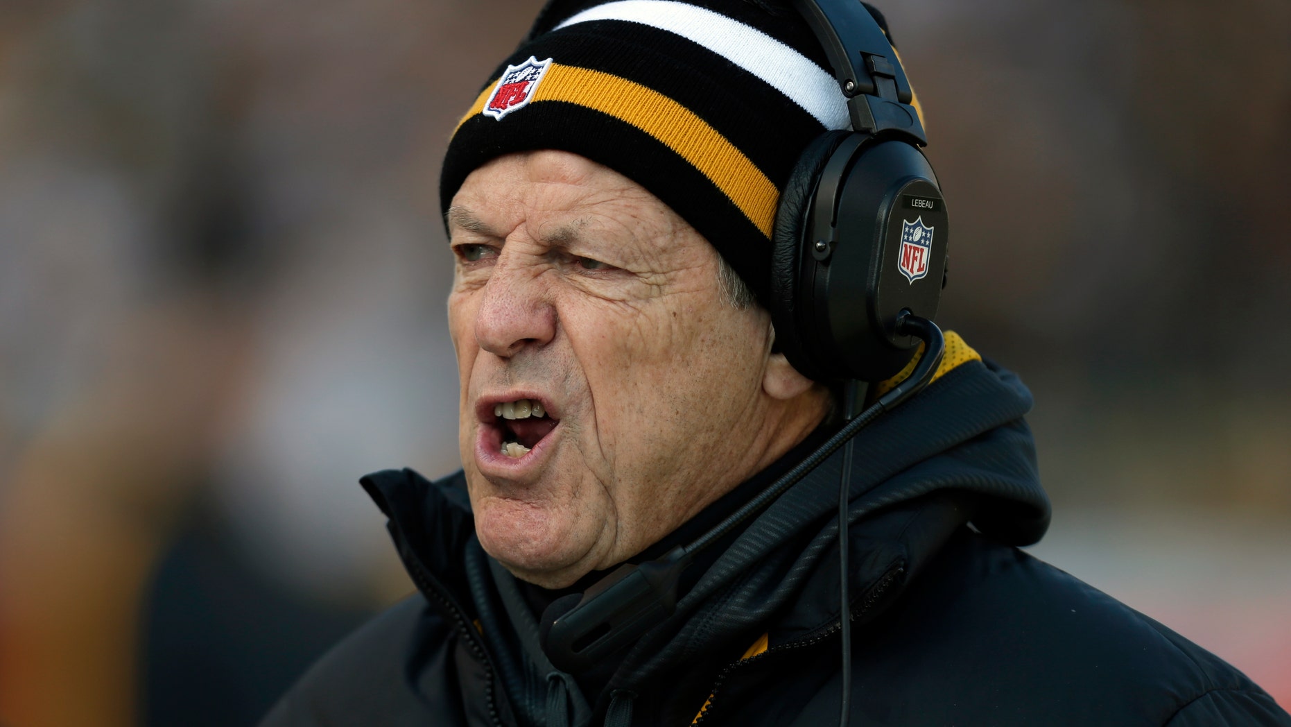FILE - In this Dec. 23, 2012, file photo, Pittsburgh Steelers defensive coordinator Dick LeBeau talks to his defense during the first quarter of an NFL football game against the Cincinnati Bengals in Pittsburgh. The 75-year-old LeBeau has every intention of returning in 2013 for what would be a 55th consecutive season in the NFL. (AP Photo/Gene J. Puskar, File)