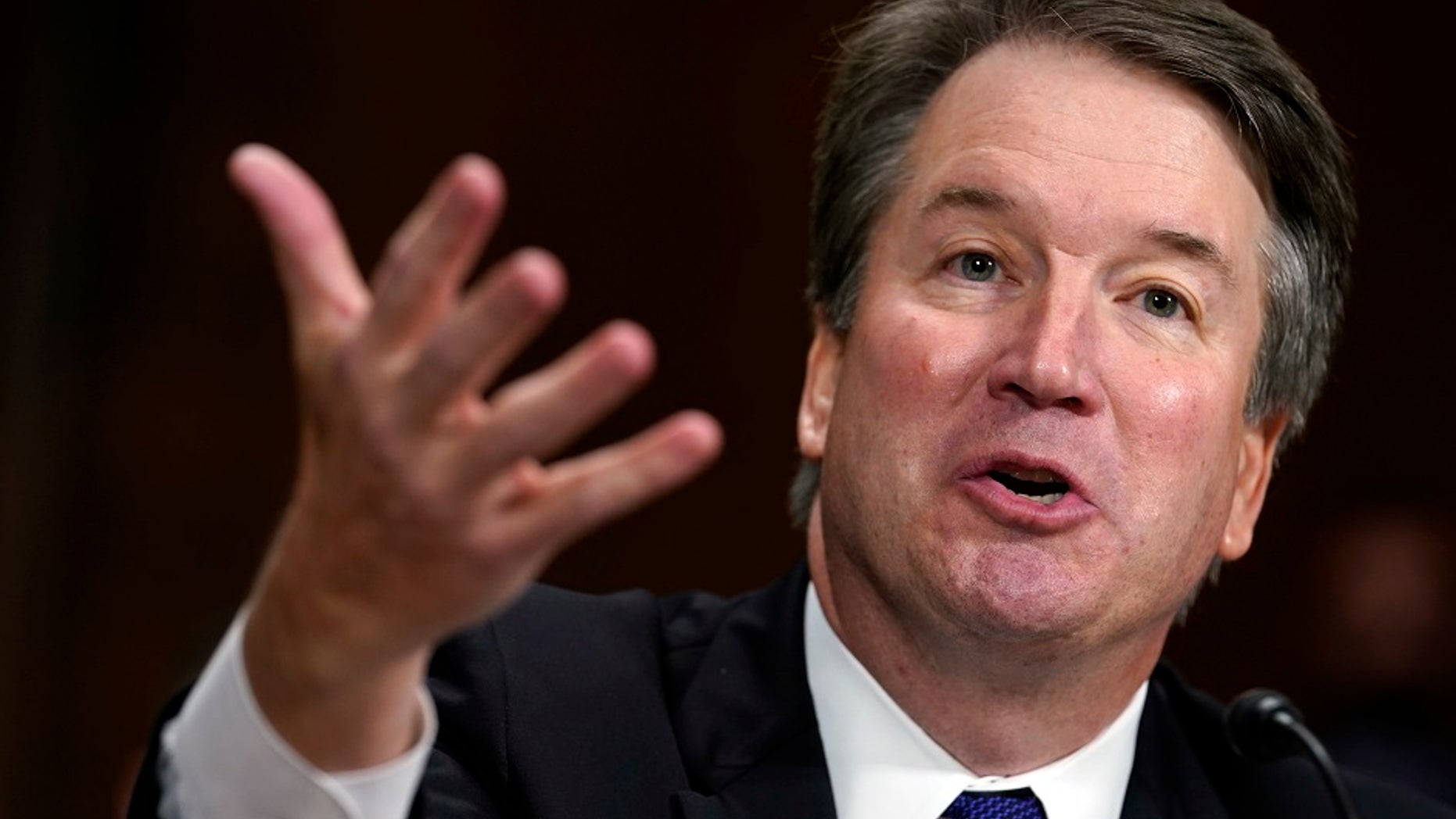 Supreme Court nominee Brett Kavanaugh testifies before the Senate Judiciary Committee on Capitol Hill in Washington, Sept. 27, 2018.