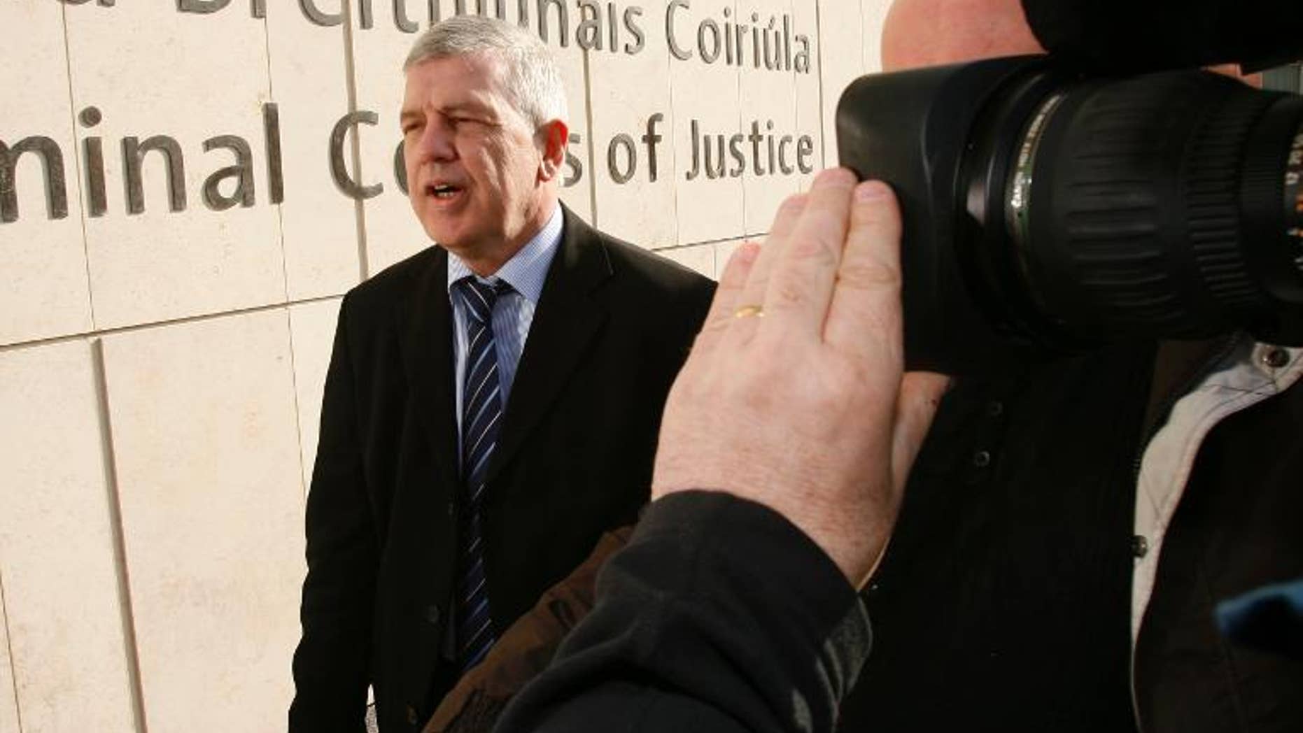Liam Adams, Gerry Adams' brother, arrives at the High Court in Dublin, Ireland, on March 10, 2010