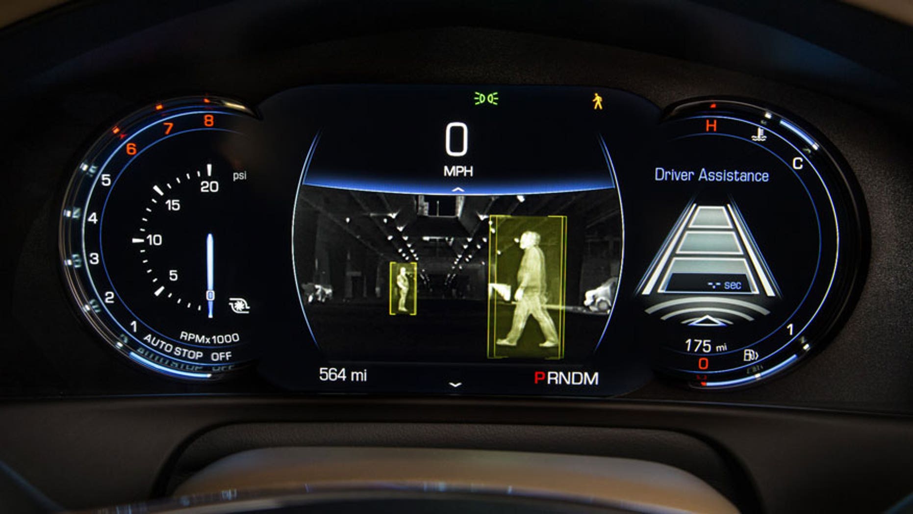 Cadillac CT6 pedestrian detection system