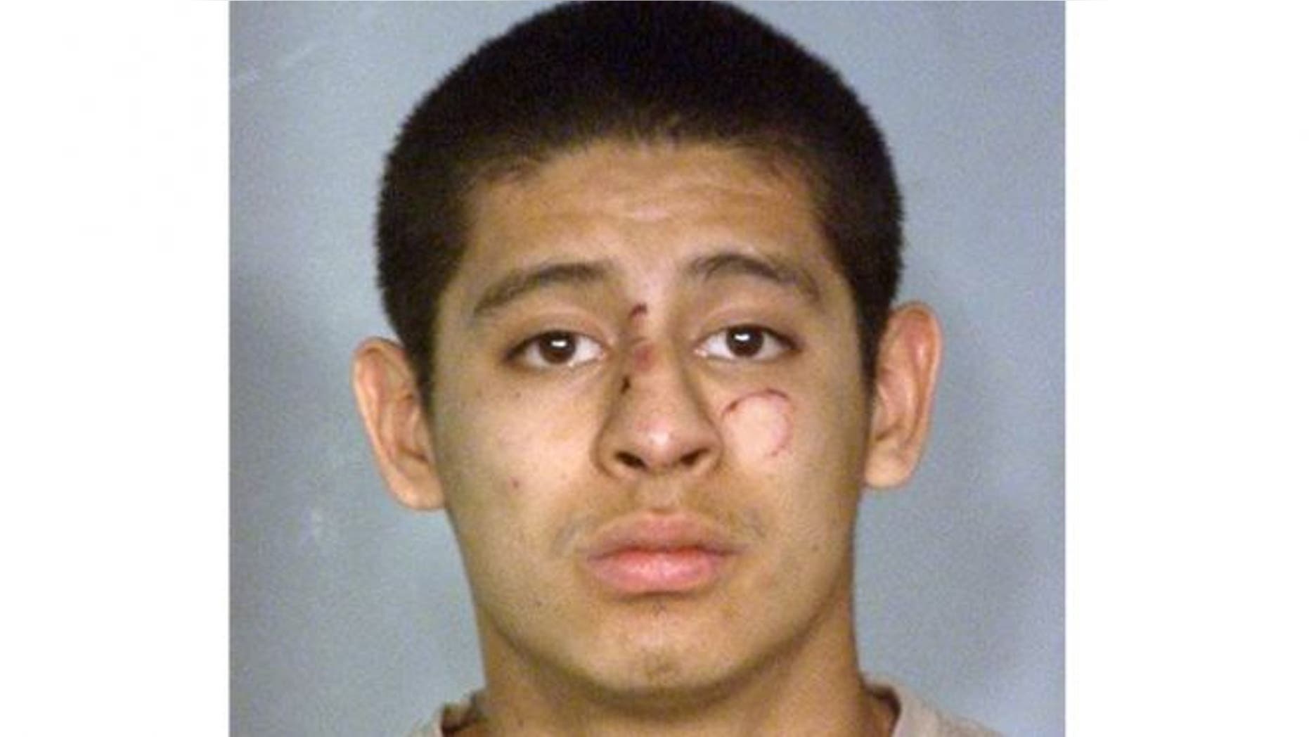UNDATED: This photo provided by the Nevada Highway Patrol shows Jean Soriano, 18, who was booked into the Clark County Detention Center after he was treated and released at University Medical Center in Las Vegas.