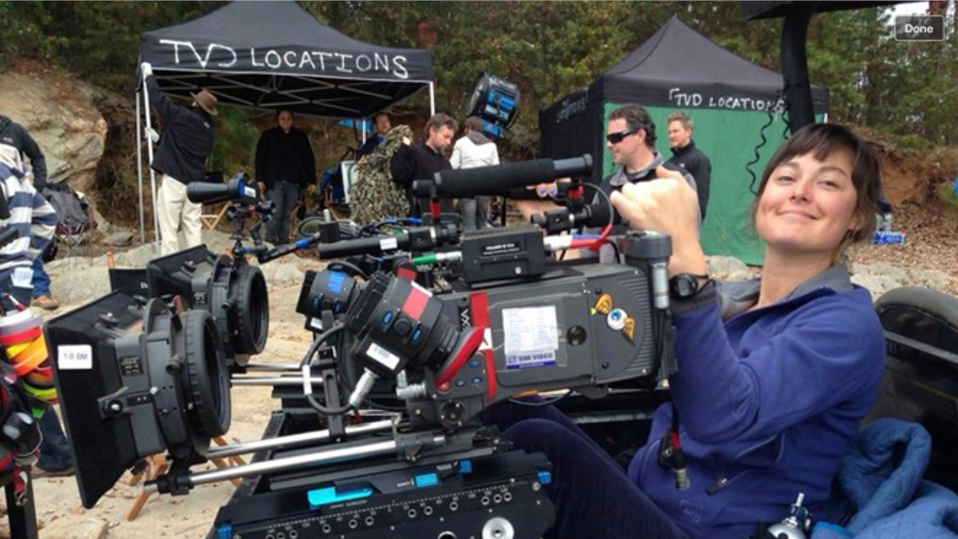 Sarah Jones who was killed during a film shoot in Georgia in 2014.