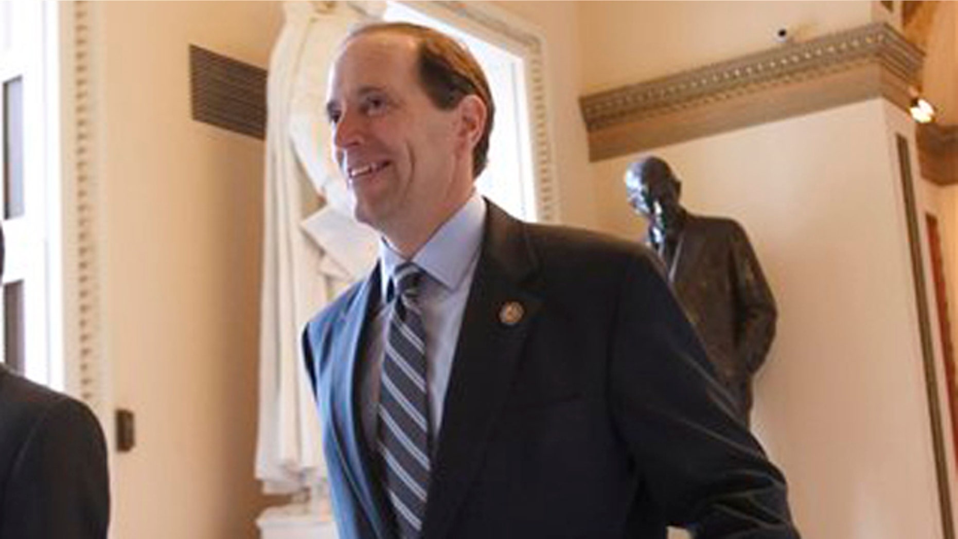 Feb. 17, 2012: Rep. Dave Camp walks to his office on Capitol Hill.