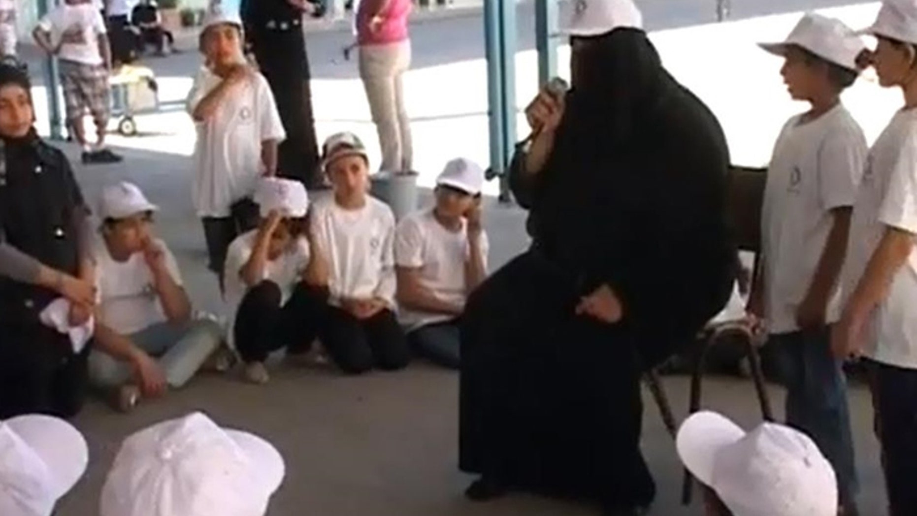 A camp instructor at a UN-affiliated youth camp in Gaza tells kids it is their duty to take back Israel.