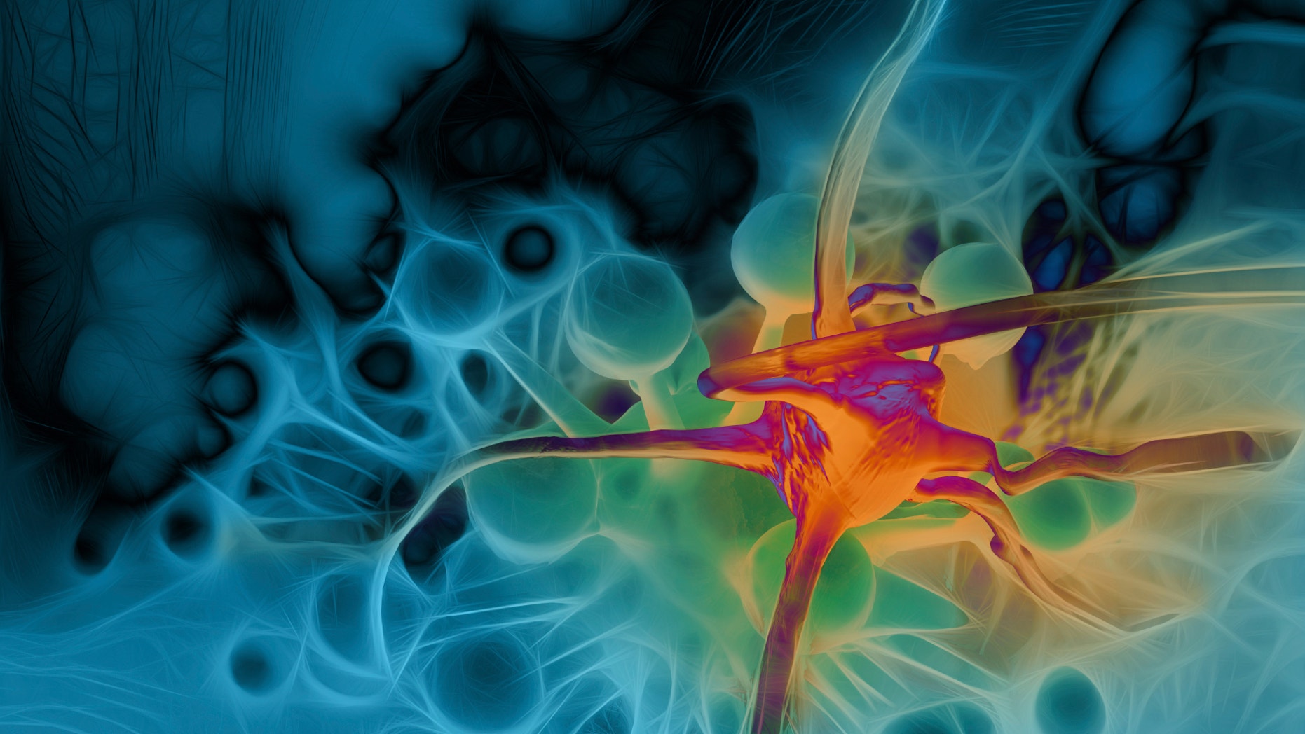 cancer cell made in 3d software
