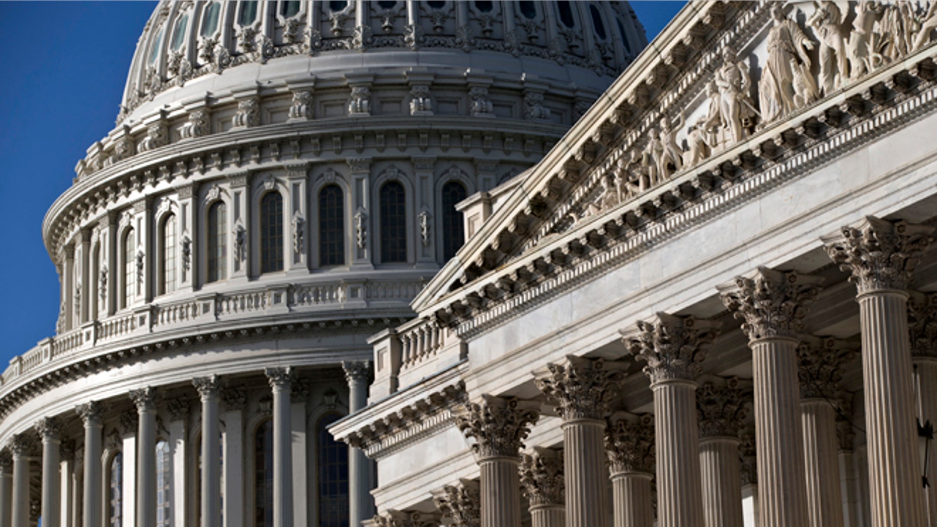 Oct. 14, 2013: The Senate, right, and the Capitol Dome are seen in Washington.