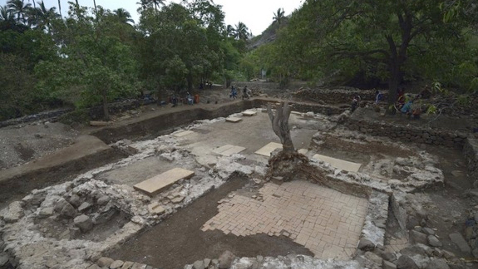 This is the site of the excavation of the earliest church yet discovered in sub-Saharan Africa, with some of the structure dating back to the late 15th century.