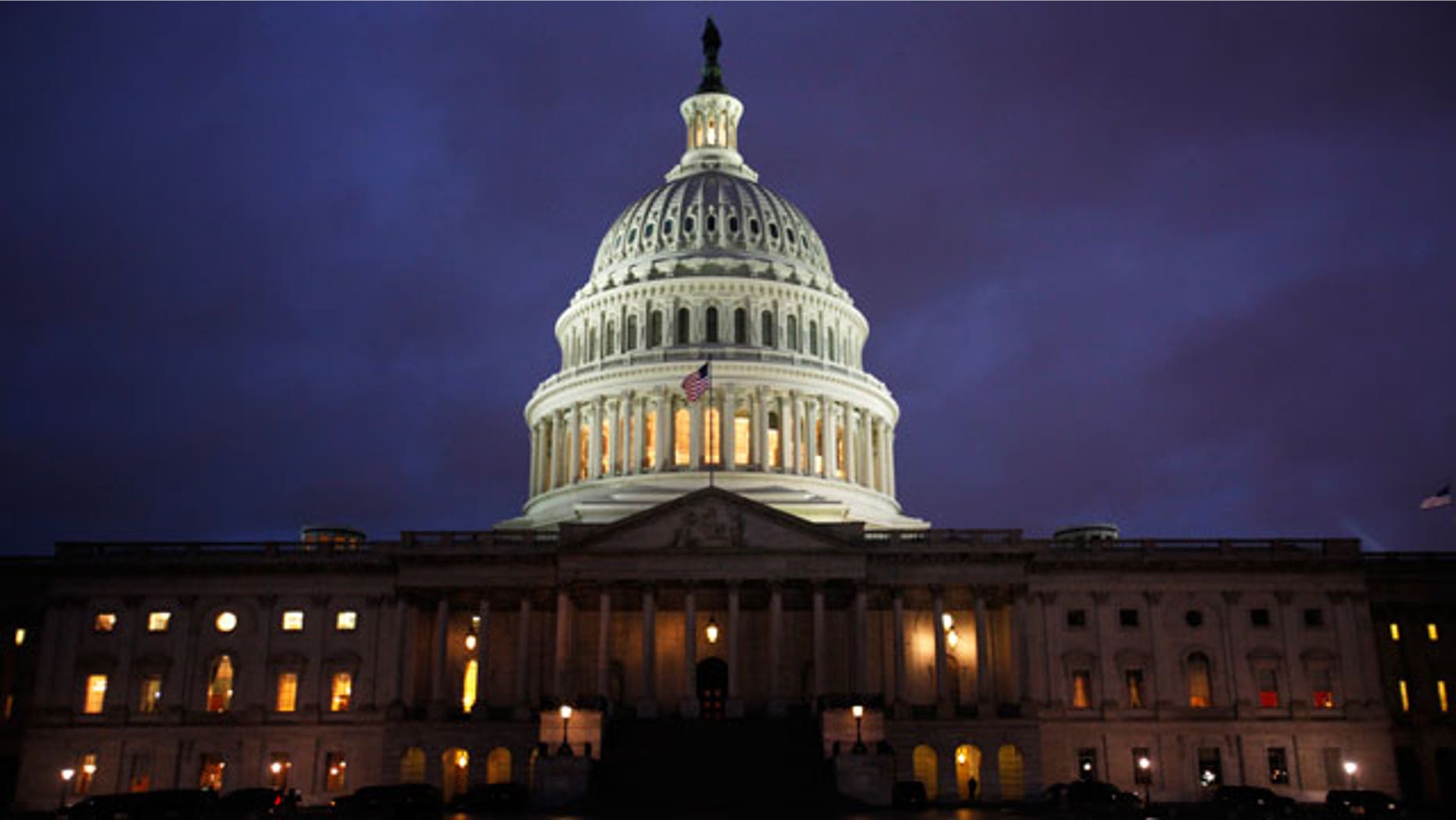 April 8: The U.S. Capitol was seen at dusk as a government shutdown loomed Friday night in Washington. (AP)
