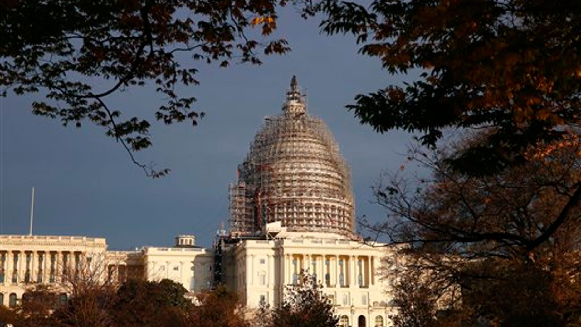 In this Nov. 22, 2015 file photo, the Capitol dome is seen on Capitol Hill. (AP)