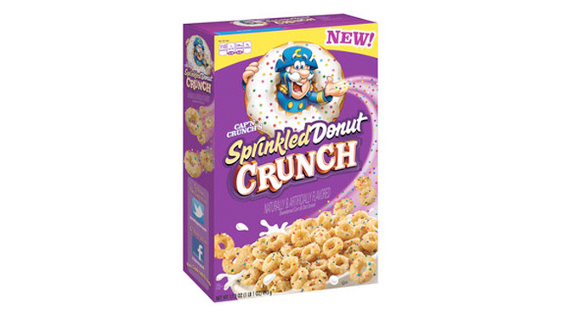 The Cap'n has got a new flavor: Sprinkled Donut Crunch.