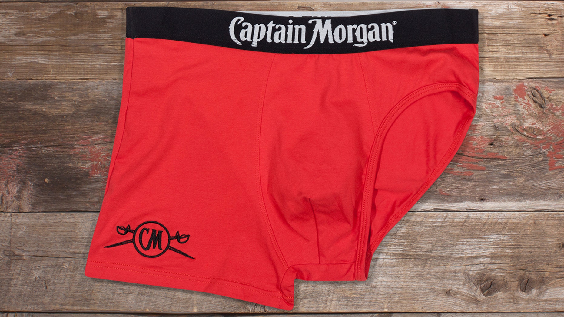 The Captain Morgan posepants are designed with two different leg lengths to offer prime posing potential.