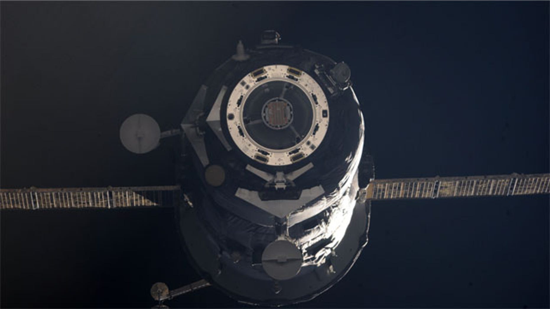 The unpiloted ISS Progress 45 supply vehicle departs from the International Space Station at 5:10 p.m. (EST) on Jan. 23, 2012. Filled with trash and discarded items, Progress 45 was later deorbited, subsequently burning up in Earth's atmosphere. The departure of Progress 45 clears the way for the next unpiloted supply ship, Progress 46, which is set to launch at 6:06 p.m. (EST) on Jan. 25 (5:06 a.m. Baikonur time Jan. 26) from the Baikonur Cosmodrome in Kazakhstan bringing 2.9 tons of food, fuel and supplies for the residents of the space station.