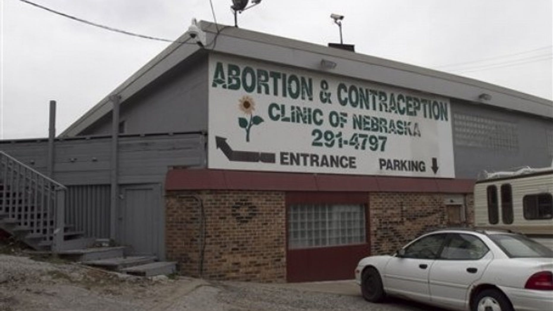 The abortion and contraception clinic operated by Dr. LeRoy Carhart, is seen in Bellevue, Neb. , Wednesday, Nov. 10, 2010. (AP)