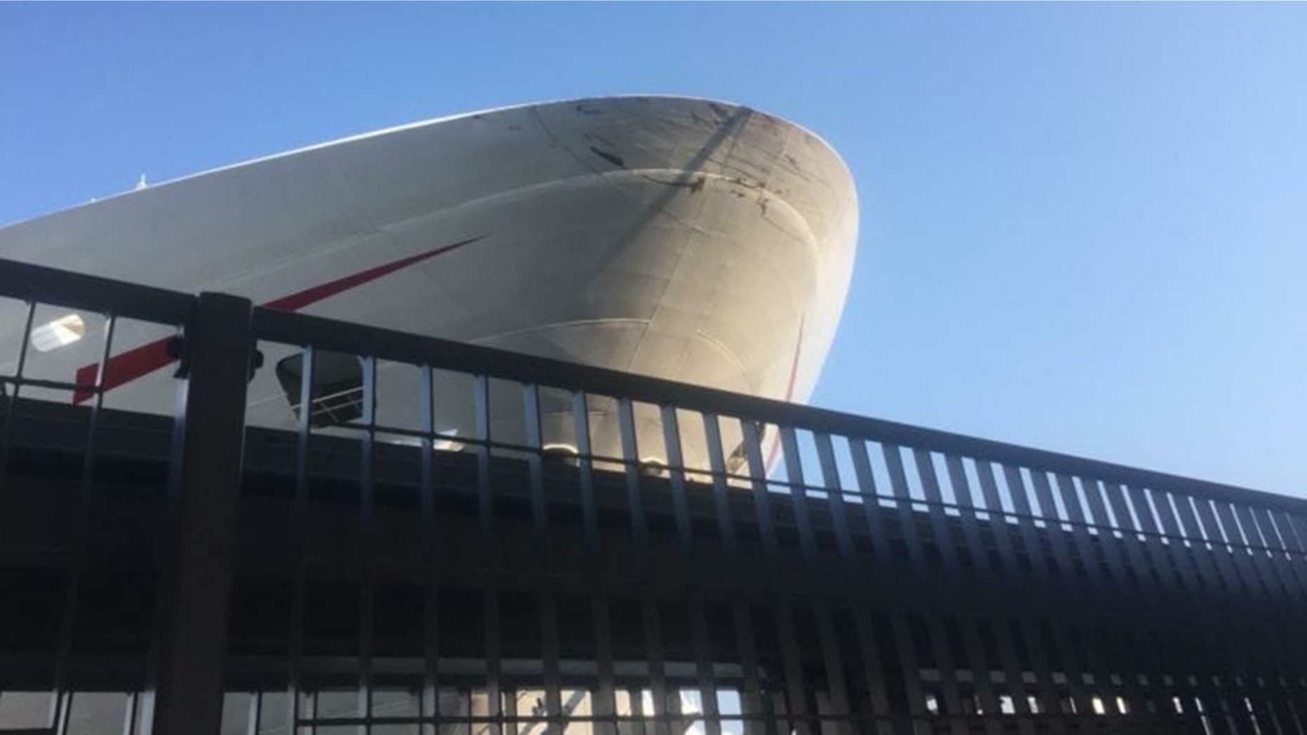 No injuries were reported after the 133,596-ton, 1,055-foot-long Carnival Horizon smacked into the Pier 90 dock in New York City.