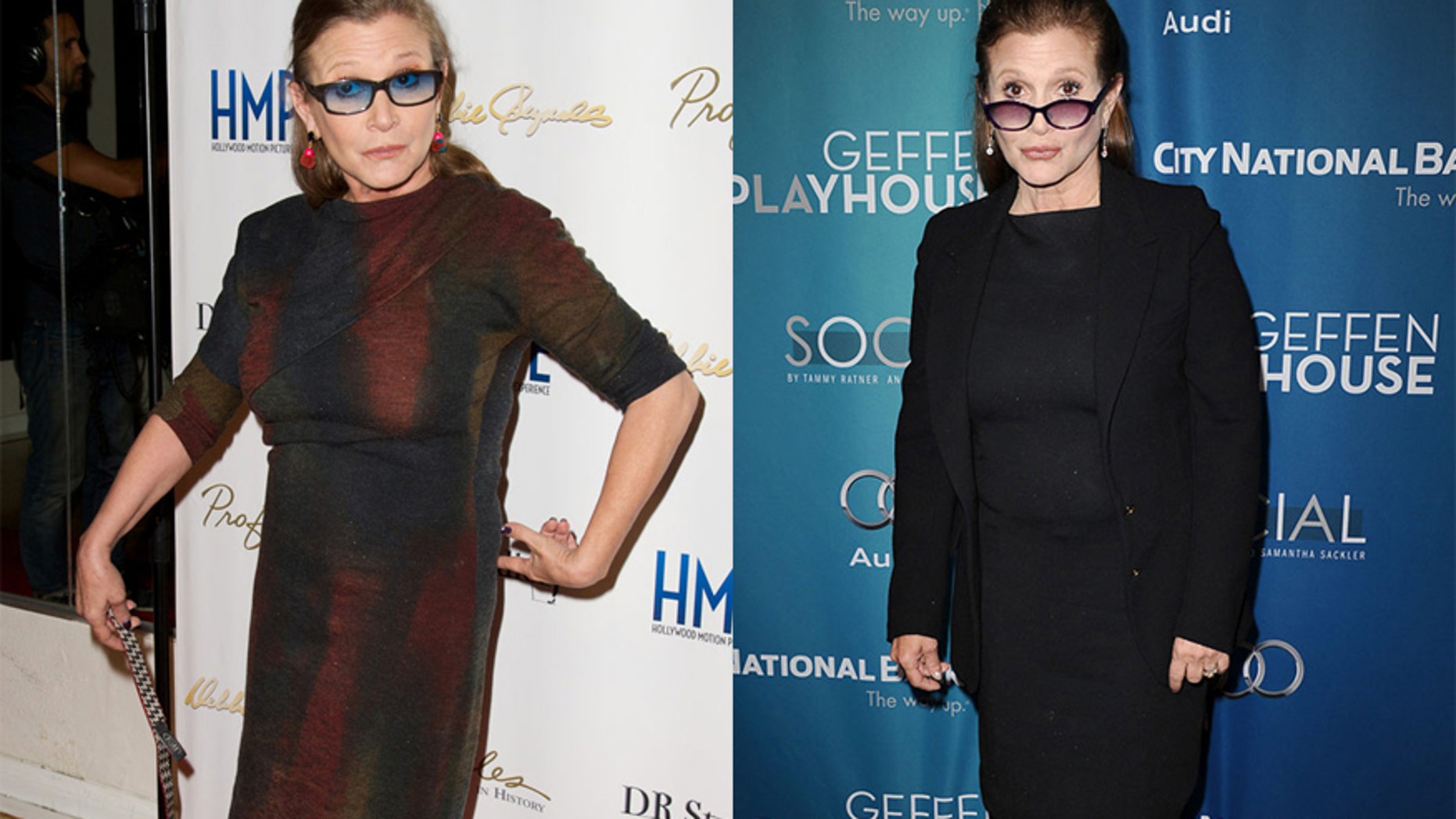 Actress Carrie Fisher debuted her 35 pounds ligther bod.