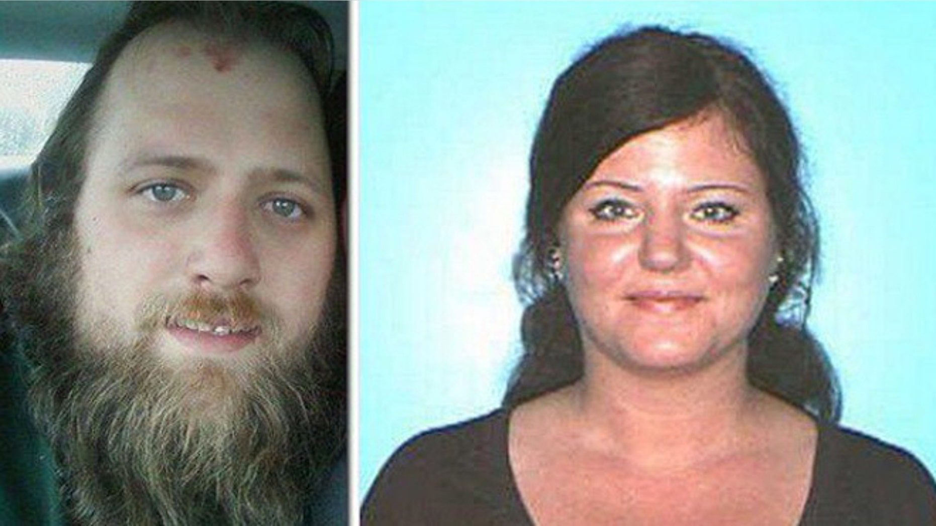 Joseph Carrier, left, and Jennifer Carrier were arrested after cops said they committed a string of bank robberies along the East Coast.
